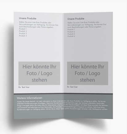 Designvorschau für Designgalerie: Falzflyer Unternehmensdienstleistungen, Einbruchfalz DL (99 x 210 mm)
