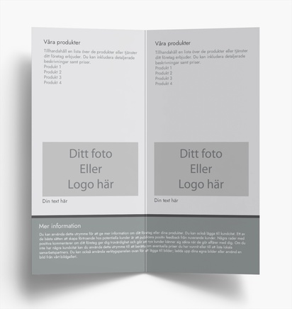 Förhandsgranskning av design för Designgalleri: Konservativt Broschyrer, Enkelfalsning DL (99 x 210 mm)