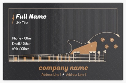 Design Preview for Design Gallery: Art & Entertainment Metallic Business Cards