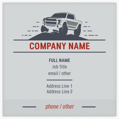 Design Preview for Design Gallery: Trucking Textured Uncoated Business Cards