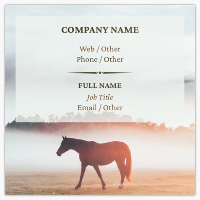 Design Preview for Animals & Pet Care Standard Business Cards Templates, Square (2.5" x 2.5")