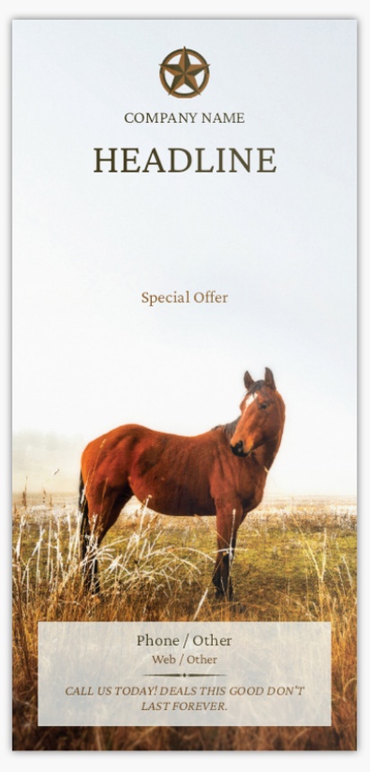 Design Preview for Design Gallery: Agriculture & Farming Flyers & Leaflets,  No Fold/Flyer DL (99 x 210 mm)