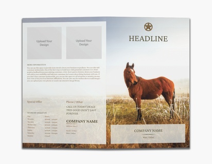 Design Preview for Design Gallery: Boarding Kennel & Catteries Custom Brochures, 8.5" x 11" Bi-fold
