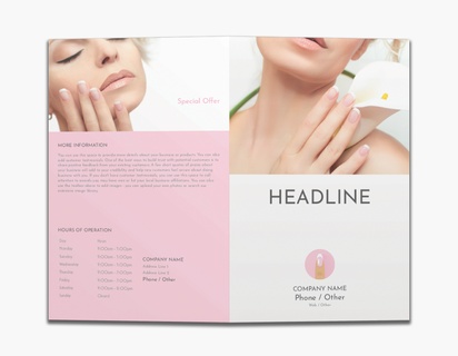 Design Preview for Design Gallery: Nail Salons Custom Brochures, 8.5" x 11" Bi-fold