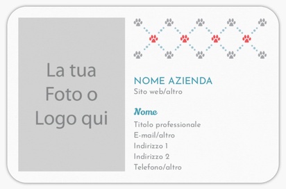 Anteprima design per Galleria di design: biglietti da visita con angoli arrotondati per allevatori di cani, Arrotondati Standard (85 x 55 mm)