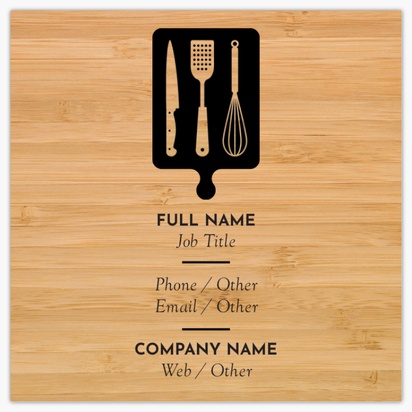 Design Preview for Design Gallery: Food & Beverage Standard Business Cards, Square (65 x 65 mm)