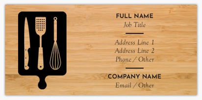 Design Preview for Design Gallery: Restaurants Slim Business Cards