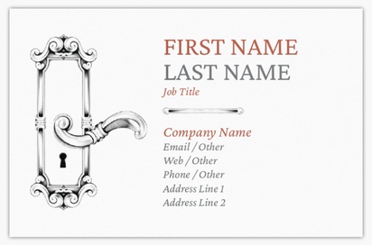 Design Preview for Design Gallery: Locksmiths Ultra-Thick Business Cards, Standard (85 x 55 mm)
