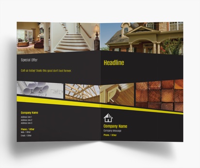 Design Preview for Design Gallery: Building Construction Folded Leaflets, Bi-fold A5 (148 x 210 mm)