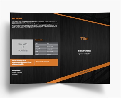 Voorvertoning ontwerp voor Ontwerpgalerij: Lassen en metaalbewerking Flyers en folders, Tweeluik A4 (210 x 297 mm)