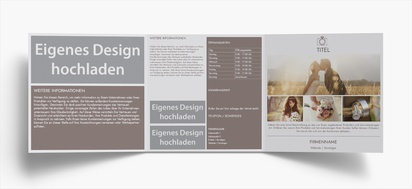 Designvorschau für Designgalerie: Falzflyer, Wickelfalz Quadratisch (210 x 210 mm)