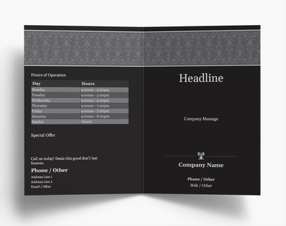 Design Preview for Design Gallery: Conservative Folded Leaflets, Bi-fold A6 (105 x 148 mm)