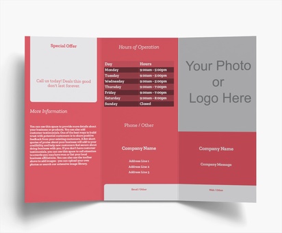Design Preview for  Flyers & Leaflets Templates & Designs, Tri-fold DL (99 x 210 mm)