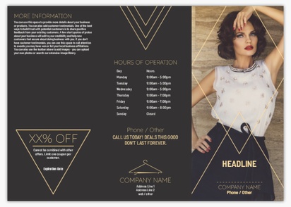 Design Preview for Design Gallery: Fashion & Modelling Flyers, Tri-fold DL