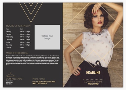 Design Preview for Design Gallery: Clothing Flyers, Bi-fold A5