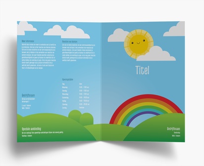 Voorvertoning ontwerp voor Ontwerpgalerij: Onderwijs en kinderopvang Folders, Tweeluik A4 (210 x 297 mm)