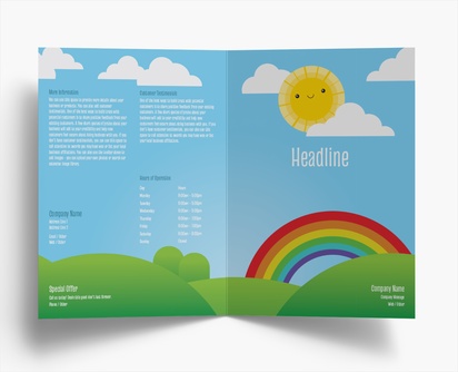 Design Preview for Design Gallery: Nursery Schools Flyers & Leaflets, Bi-fold A4 (210 x 297 mm)