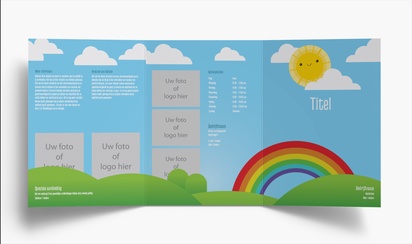 Voorvertoning ontwerp voor Ontwerpgalerij: Onderwijs en kinderopvang Folders, Drieluik A4 (210 x 297 mm)