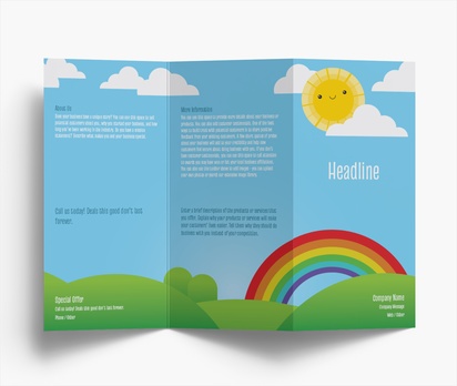 Design Preview for Design Gallery: Child Care Folded Leaflets, Z-fold DL (99 x 210 mm)