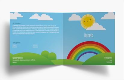 Förhandsgranskning av design för Designgalleri: Utbildning & barnomsorg Flyers och broschyrer, Enkelfalsning 148 x 148 mm