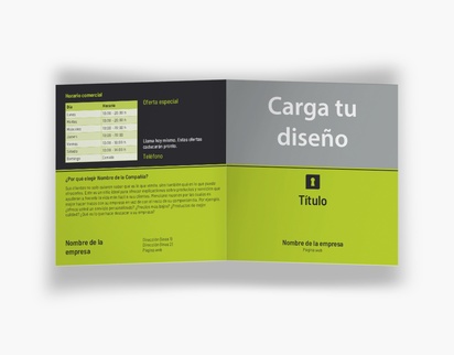 Vista previa del diseño de Galería de diseños de folletos plegados para sector inmobiliario, Díptico Cuadrado (148 x 148 mm)