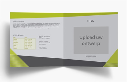 Voorvertoning ontwerp voor Ontwerpgalerij: Marketing en communicatie Folders, Tweeluik Vierkant (148 x 148 mm)
