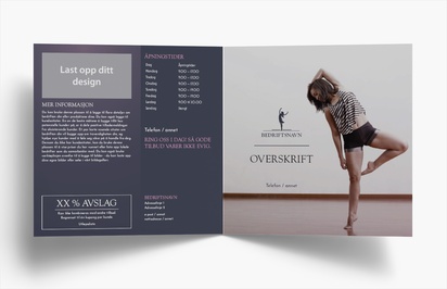 Forhåndsvisning av design for Designgalleri: Dans & koreografi Brosjyrer, 2-fløyet Kvadratisk 210 x 210 mm