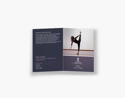 Designvorschau für Designgalerie: Falzflyer Tanz & Choreografie, Einbruchfalz A6 (105 x 148 mm)