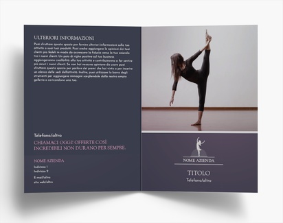 Anteprima design per Galleria di design: volantini per danza e coreografia, 1 piega A6 (105 x 148 mm)