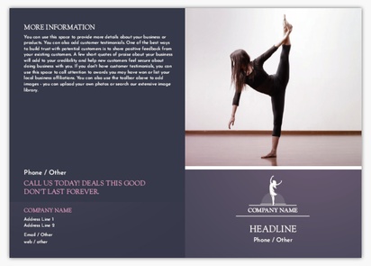 Design Preview for Design Gallery: Dance & Choreography Flyers, Bi-fold A6