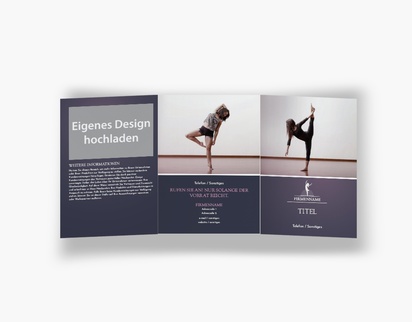 Designvorschau für Designgalerie: Falzflyer Tanz & Choreografie, Wickelfalz A6 (105 x 148 mm)