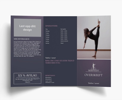 Forhåndsvisning av design for Designgalleri: Dans & koreografi Brosjyrer, 3-fløyet DL (99 x 210 mm)