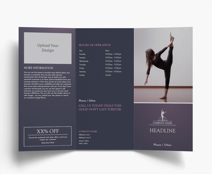 Design Preview for Design Gallery: Dance Fitness Flyers & Leaflets, Tri-fold DL (99 x 210 mm)