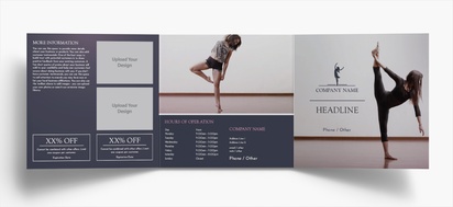 Design Preview for Design Gallery: Dance Fitness Folded Leaflets, Tri-fold Square (148 x 148 mm)