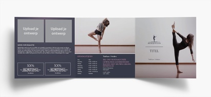Voorvertoning ontwerp voor Ontwerpgalerij: Dance fitness Folders, Drieluik Vierkant (210 x 210 mm)