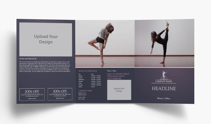 Design Preview for Design Gallery: Dance Fitness Folded Leaflets, Tri-fold A5 (148 x 210 mm)
