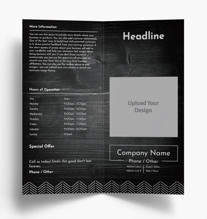 Design Preview for Design Gallery: Restaurants Folded Leaflets, Bi-fold DL (99 x 210 mm)