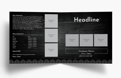 Design Preview for Design Gallery: Restaurants Folded Leaflets, Bi-fold Square (148 x 148 mm)