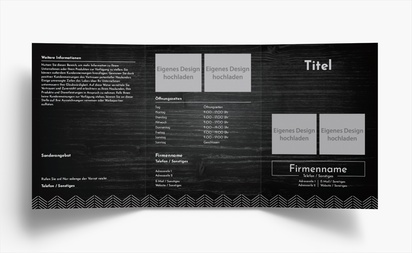 Designvorschau für Designgalerie: Falzflyer Essen & Trinken, Wickelfalz A6 (105 x 148 mm)
