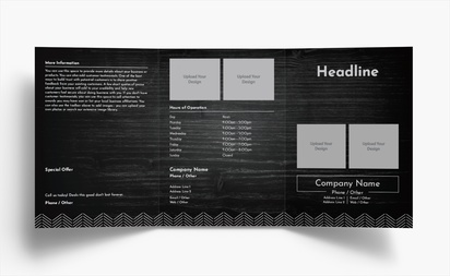 Design Preview for Design Gallery: Coffee Shops Folded Leaflets, Tri-fold A6 (105 x 148 mm)