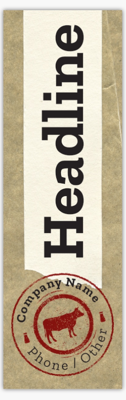 Design Preview for Design Gallery: Butcher Shops Vinyl Banners, 76 x 244 cm