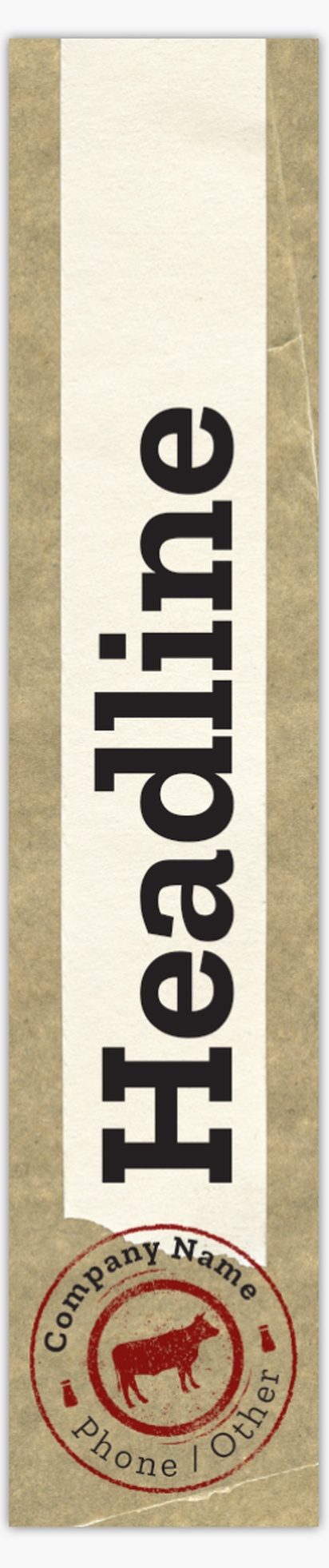 Design Preview for Design Gallery: Butcher Shops Vinyl Banners, 76 x 366 cm