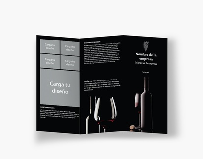 Vista previa del diseño de Galería de diseños de folletos plegados para cervezas, vinos y licores, Pliegue en acordeón DL (99 x 210 mm)