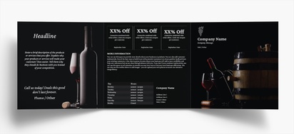 Design Preview for Design Gallery: Beer, Wine & Spirits Folded Leaflets, Tri-fold Square (148 x 148 mm)