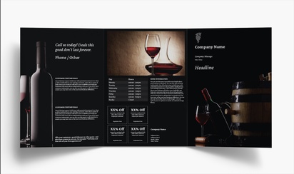 Design Preview for Design Gallery: Bars & Nightclubs Folded Leaflets, Tri-fold A4 (210 x 297 mm)