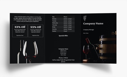 Design Preview for Design Gallery: Bars & Nightclubs Folded Leaflets, Tri-fold A6 (105 x 148 mm)