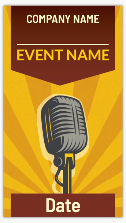 Design Preview for Design Gallery: Comedy Performance Vinyl Banners, 52 x 91 cm