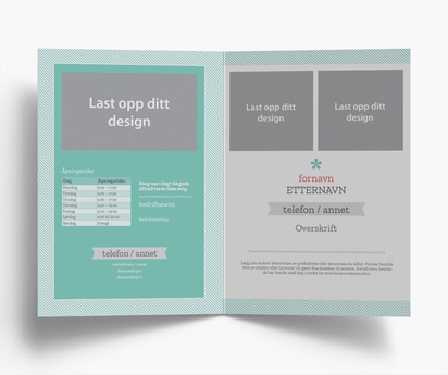 Forhåndsvisning av design for Designgalleri: Instruksjon & veiledning Brosjyrer, 2-fløyet A5 (148 x 210 mm)