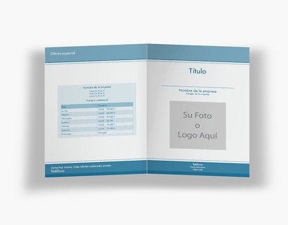 Vista previa del diseño de Galería de diseños de folletos plegados para servicios empresariales, Díptico A5 (148 x 210 mm)
