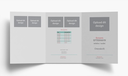 Forhåndsvisning af design for Designgalleri: Uddannelse Brochurer, 3-fløjet A5 (148 x 210 mm)